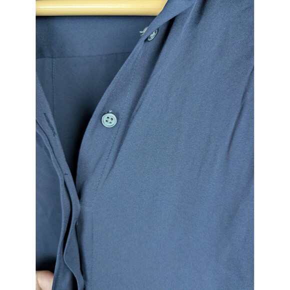 Banana Republic Shirt Womens Small Petite Silk Sleeveless Button Up Top - Picture 4 of 8